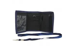 Портфейл от плат - син камуфлаж