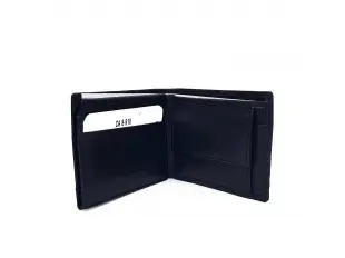 Малък черен портфейл - кожа