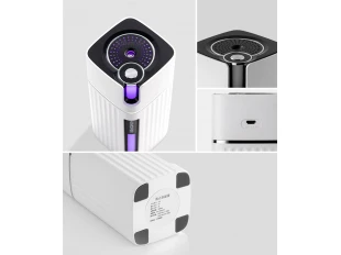 Практичен ултразвуков овлажнител за въздух със седемцветна нощтна светлина, 300 мл