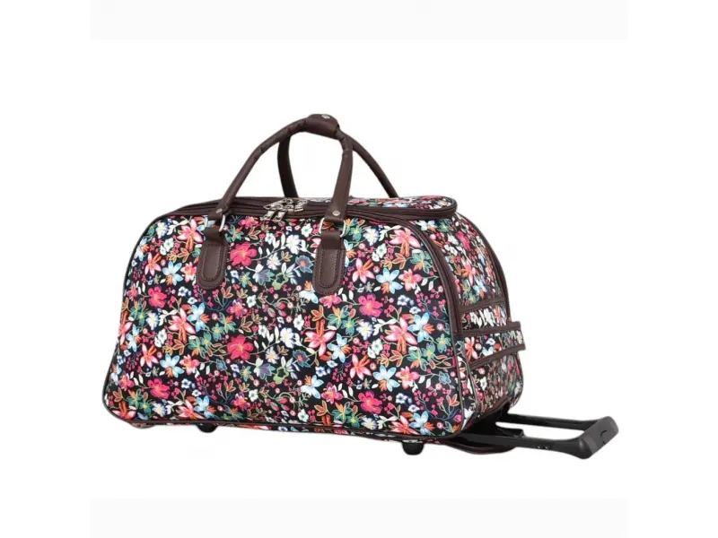 Пътна чанта с цветя Пътна чанта с цветя