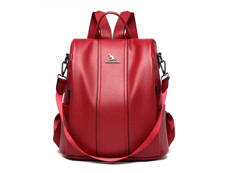 Червена дамска раница - Emi Червена дамска раница - Emi