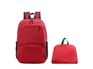 Червена сгъваема раница