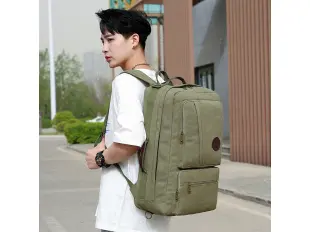 Зелена раница от брезент - Versin