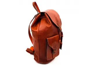 Дамска раница ръчна изработка кожа - Мароко