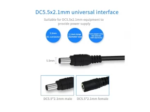 Удължителен захранващ кабел за камери 12V - 10м