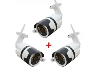 Комплект 3бр. LYLU WIFI Камера за външен монтаж с 4 диода, нощно виждане Full HD