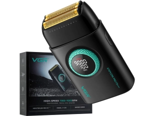 Безжична акумулаторна професионална самобръсначка VGR V-378 - Черен