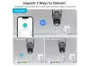 Тройна външна въртяща WiFi AI камера 10MP с три обектива, ICSee, Черна