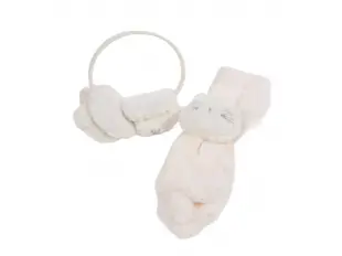 Бели ушанки с шал - Bella