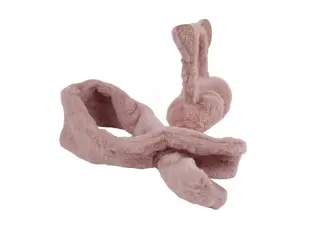 Розови ушанки с шал - Cat