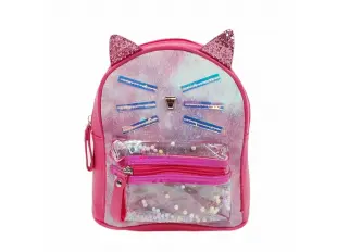Цикламена детска раница - коте