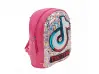 Цикламена детска раница с пайети - Tik Tok