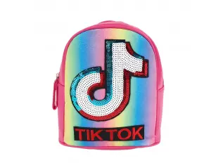 Цикламена детска раница - Tik Tok