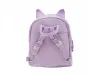 Лилава детска раница - Бела