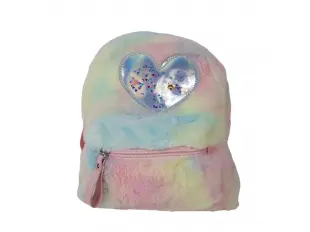 Плюшена раница сърце