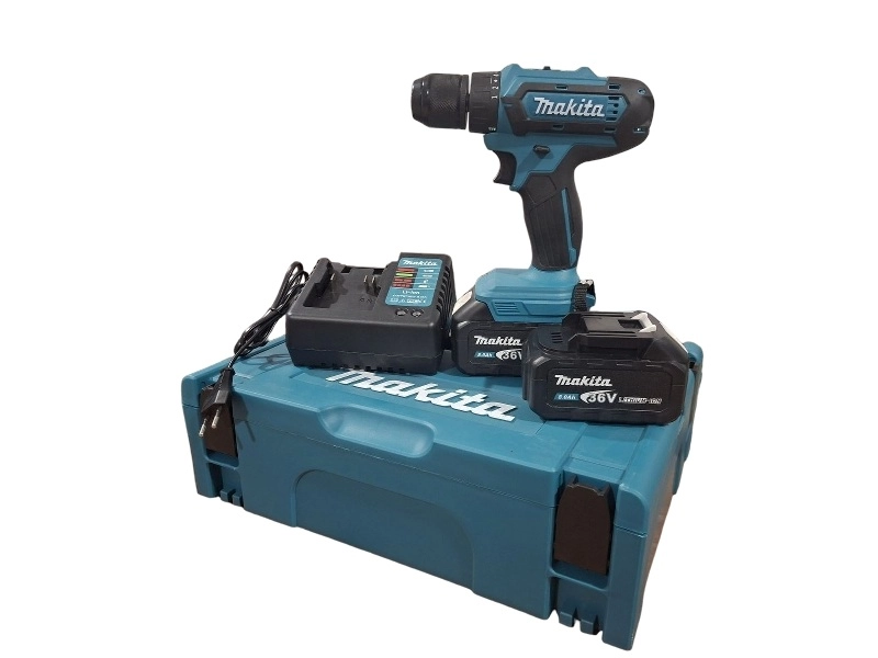 Акумулаторен ударен винтоверт Makita 36V 8.0Ah - в комплект с две батерии и зарядно Акумулаторен ударен винтоверт Makita 36V 8.0Ah - в комплект с две батерии и зарядно - Makita 3444-2