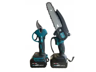 Комплект Акумулаторна Безчеткова KraftMaster Ножица и Резачка за клони 36V 8AH 	